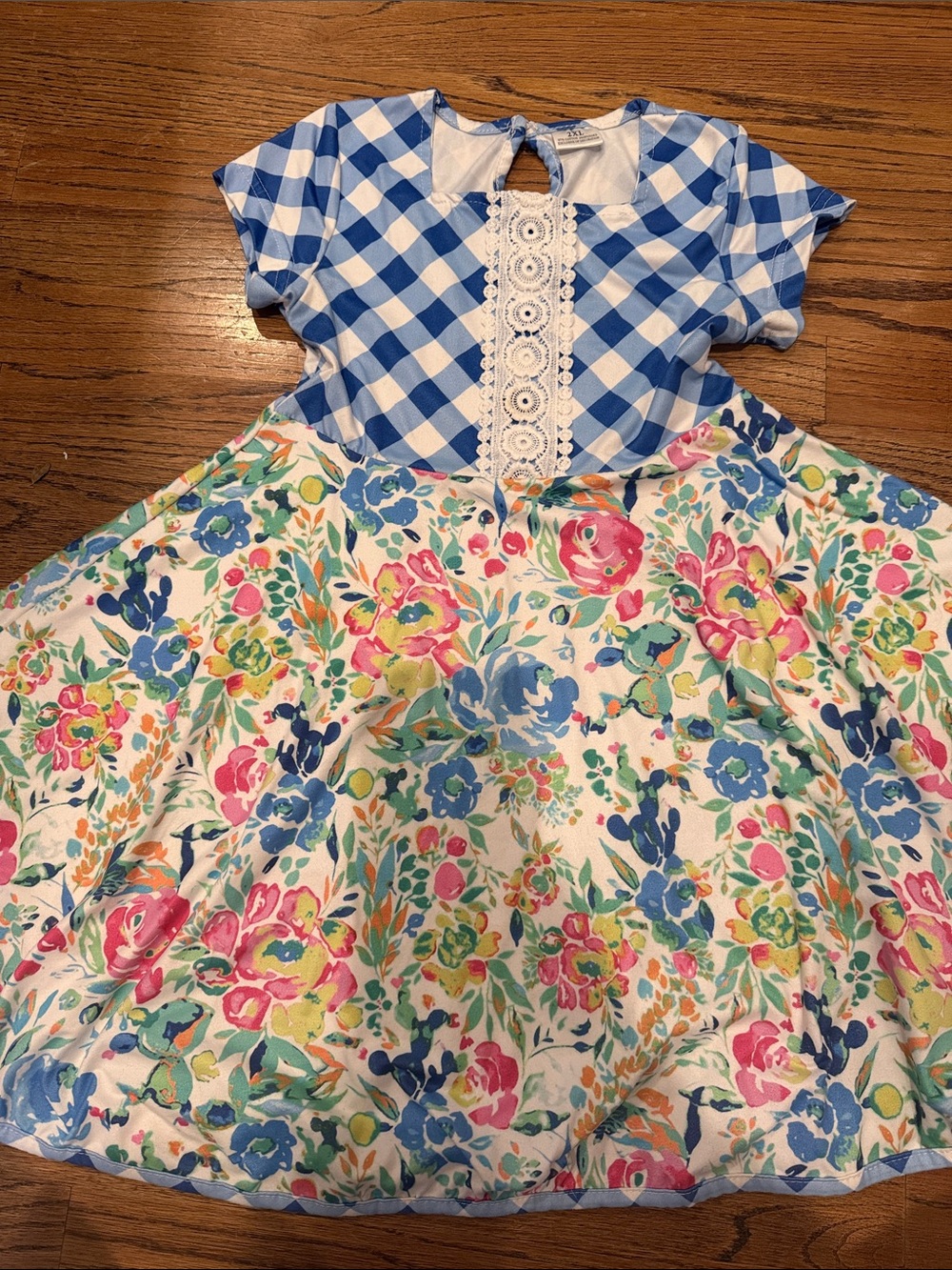 Boutique girls floral twirl dress sz 2XL